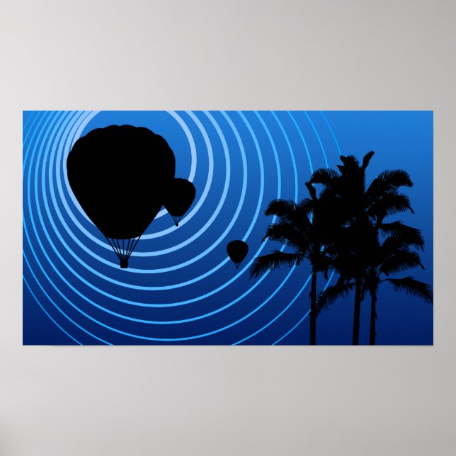 moonshine hot air balloons poster (Front)