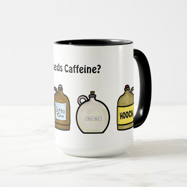 Moonshine Names on Jugs Coffee Mug (Front Right)