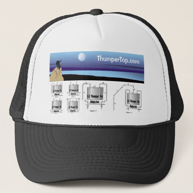 Moonshine Still Trucker Hat (Front)