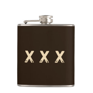 Moonshine Style Monogram Hip Flask