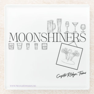 Moonshiners Glass Coaster