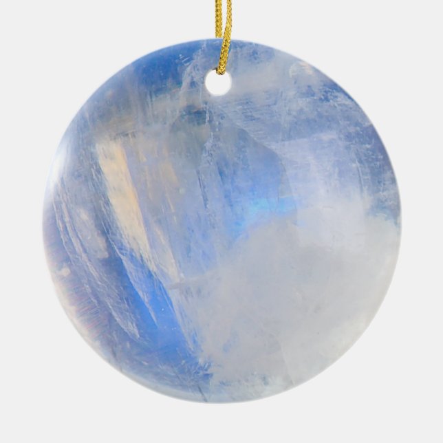 Moonstone 1 ceramic tree decoration (Front)
