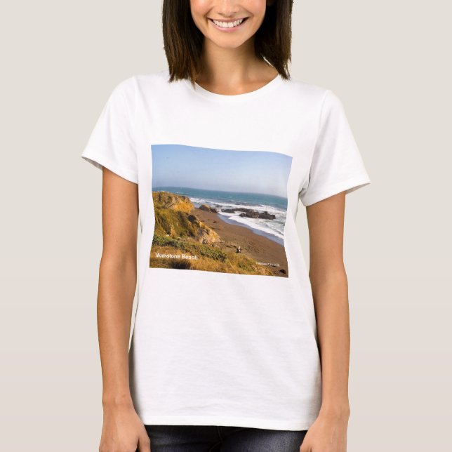 Moonstone Beach Cambria California Products T-Shirt (Front)