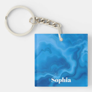 Moonstone Blue- Key Ring