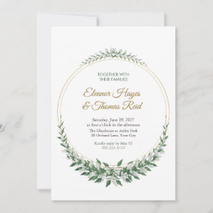 Moonstone Concentric Wedding Invitation