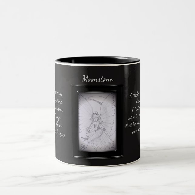 Moonstone Crystal Fairy Two-Tone Coffee Mug (Center)