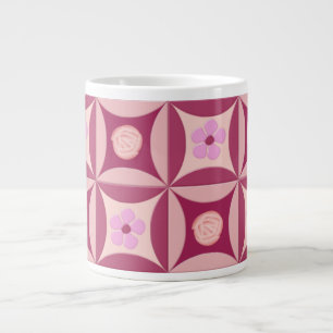 MoonStone Rose and Cherry Flower in the Door Large Coffee Mug