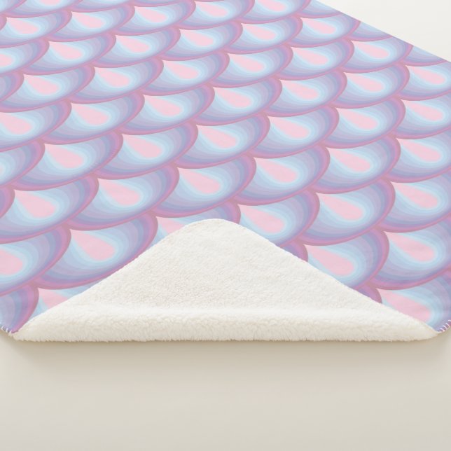 Moonstone Scales Sherpa Blanket (3/4)
