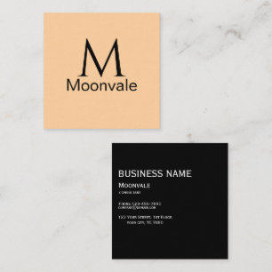 Moonvale Elegant Square Business Card – Minimalist