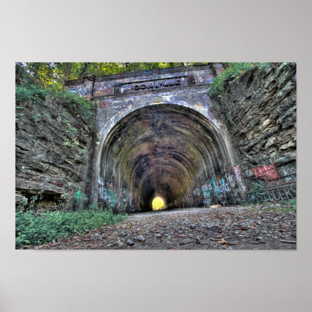 Moonville Tunnel, Vinton County, Ohio Poster (Front)