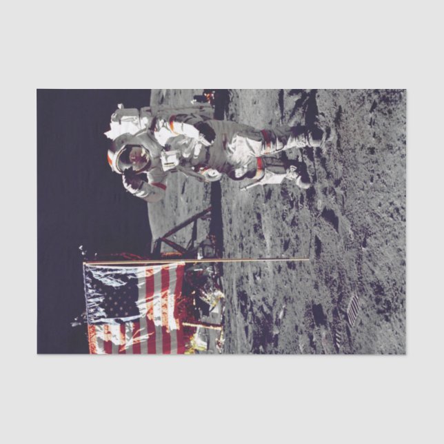 Moonwalk Apollo 17 Tissue Paper (Front)