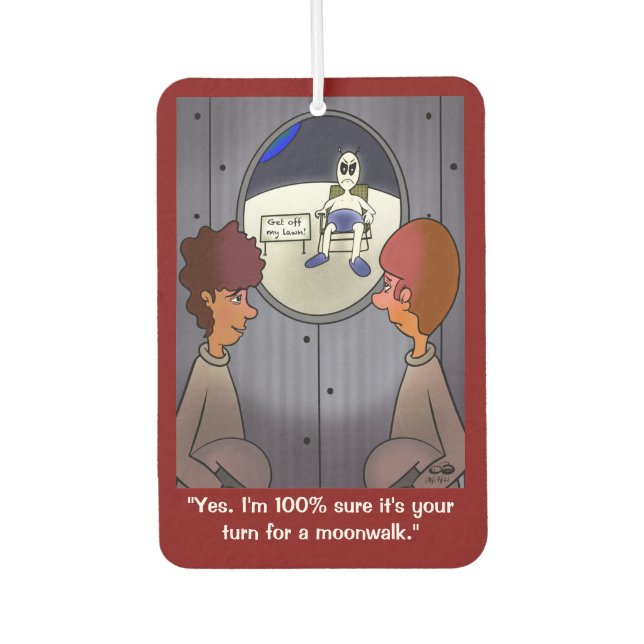 Moonwalk Car Air Freshener (Front)