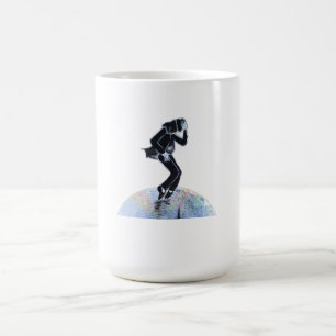 Moonwalk over the city -handmade artwork - coffee mug