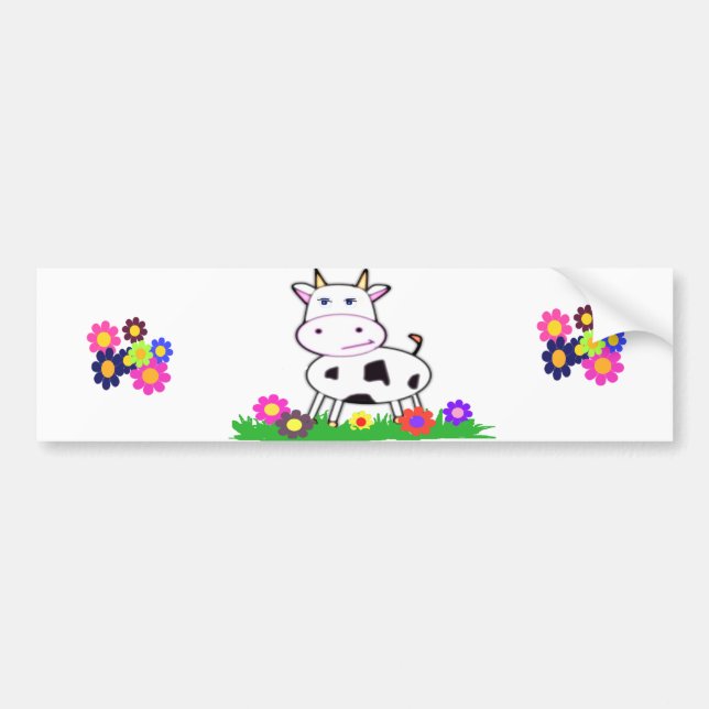 moooo bumper sticker (Front)