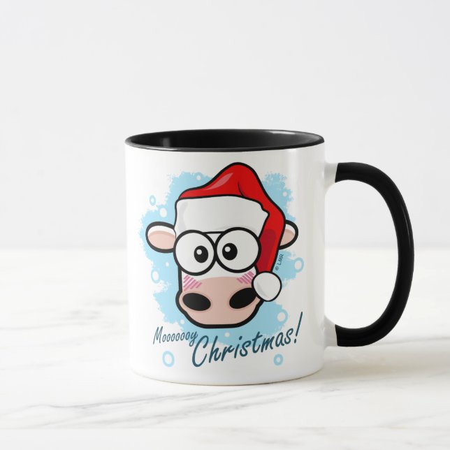 Mooooooy Christmas Festive Cow Mug (Right)
