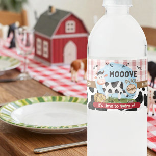 Mooove Over Thirst Farm Water Bottle Labels