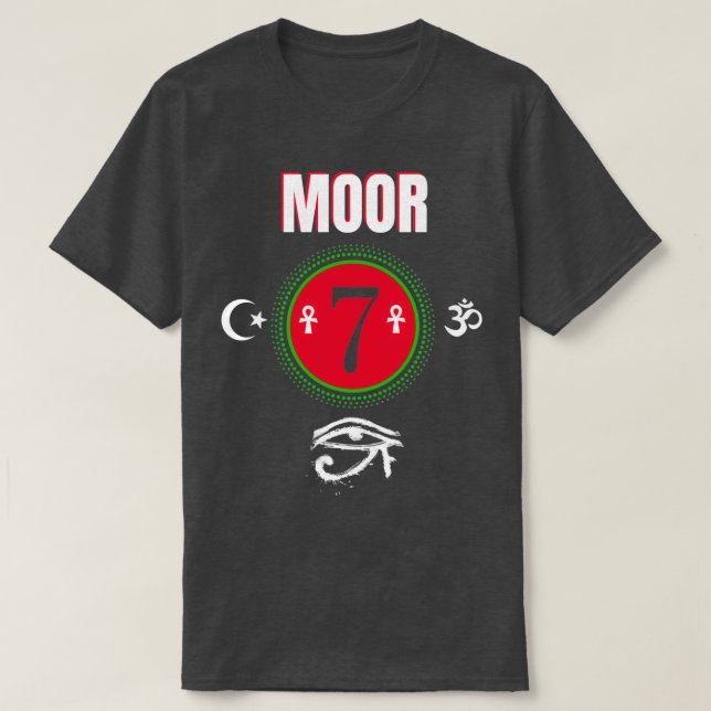 Moor Moorish American God Body Of Melanin T-Shirt (Design Front)