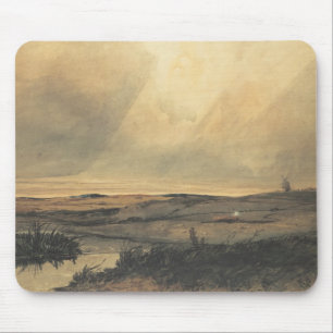 Moor with windmill mouse pad