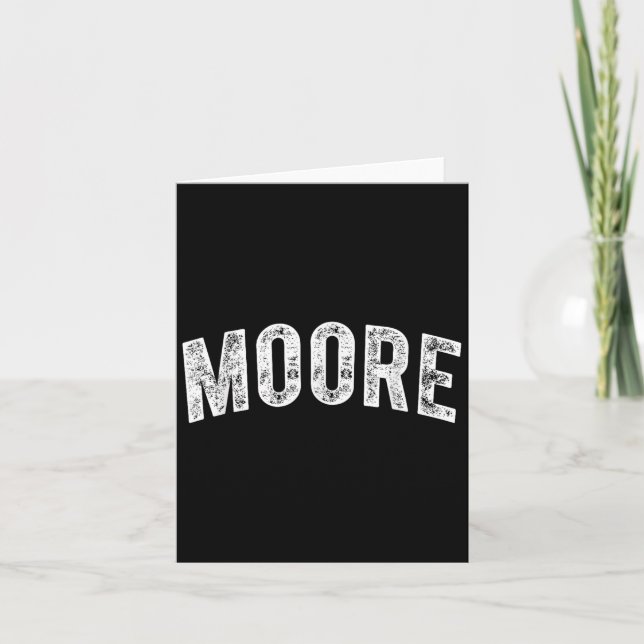 Moore  card (Front)