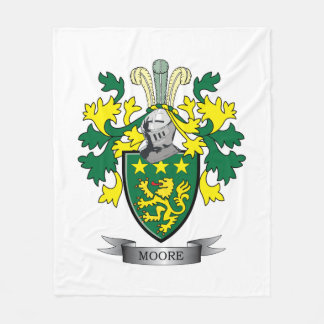 Moore Coat of Arms Fleece Blanket