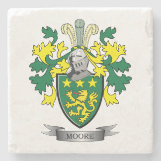 Moore Coat of Arms Stone Coaster