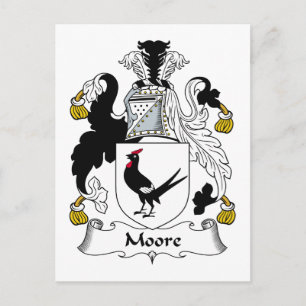 Moore Family Crest Postcard