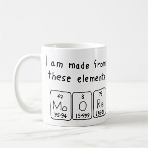 Moore periodic table name mug