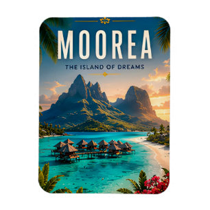 🌴 Moorea French Polynesia Luxury Home Decor 🌺 Magnet