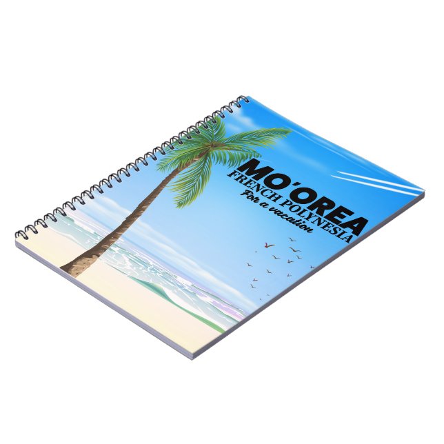 Mo'orea French Polynesia Notebook (Left Side)