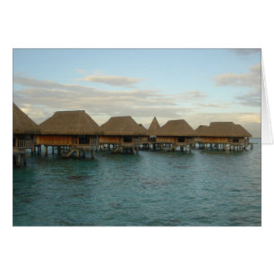 Moorea Huts at Dusk