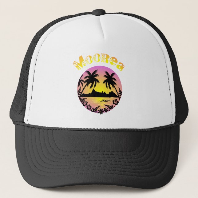 MOOREA (purple) Trucker Hat (Front)