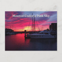 Moored Under a Pink Sky, Hartlepool Marina