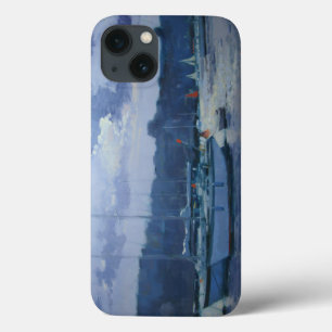 Moored yachts late afternoon iPhone 13 case