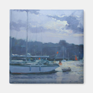 Moored yachts late afternoon magnet