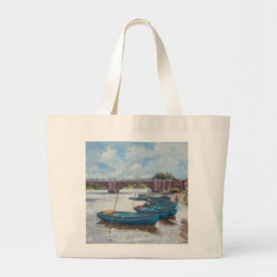 Moorings at Hampton Court 2011 Large Tote Bag