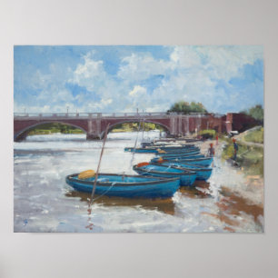 Moorings at Hampton Court 2011 Poster