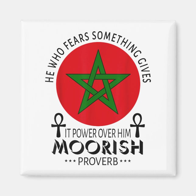 Moorish American He Who Fears Soing Moors Islamic  Magnet (Front)