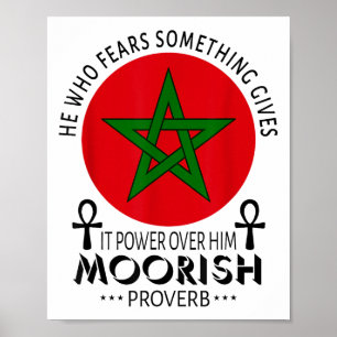 Moorish American He Who Fears Soing Moors Islamic Poster