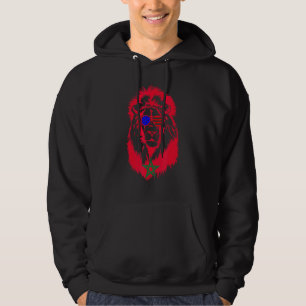 Moorish American Morocco Flag Moroccan Soccer Supp Hoodie