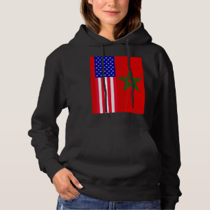Moorish American Morocco Flag Moroccan Soccer Supp Hoodie