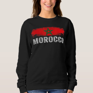 Moorish American Morocco Flag Moroccan Soccer Supp Sweatshirt