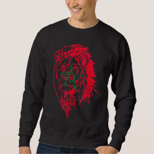 Moorish American Morocco Flag Moroccan Soccer Supp Sweatshirt