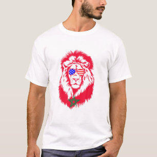 Moorish American Morocco Flag Moroccan Soccer Supp T-Shirt