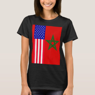 Moorish American Morocco Flag Moroccan Soccer Supp T-Shirt