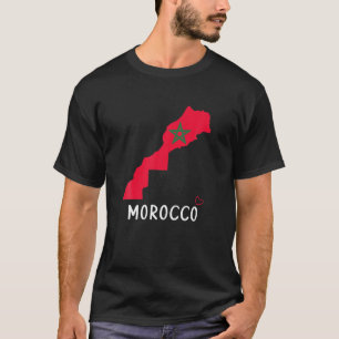 Moorish American Morocco Flag Moroccan Soccer Supp T-Shirt