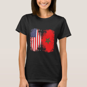 Moorish American Morocco Flag Moroccan Soccer Supp T-Shirt