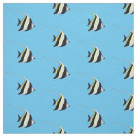 Moorish idol fish cartoon illustration