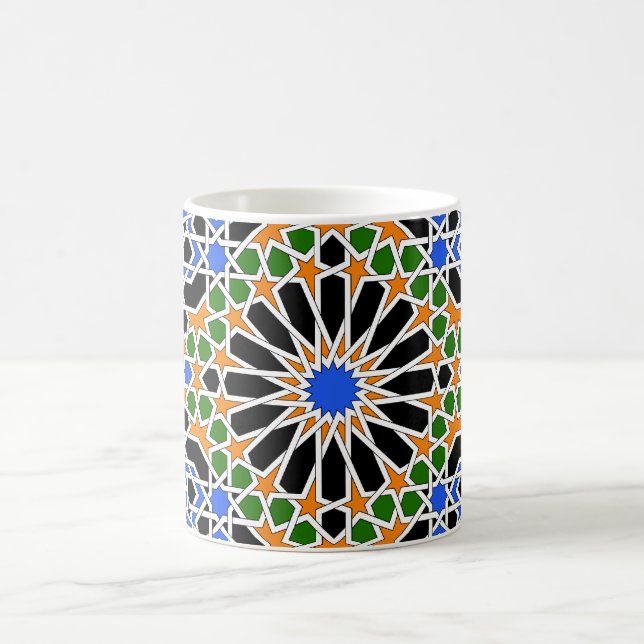 Moorish tile coffee mug (Center)