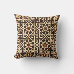 Moorish Tilework Throw Pillow