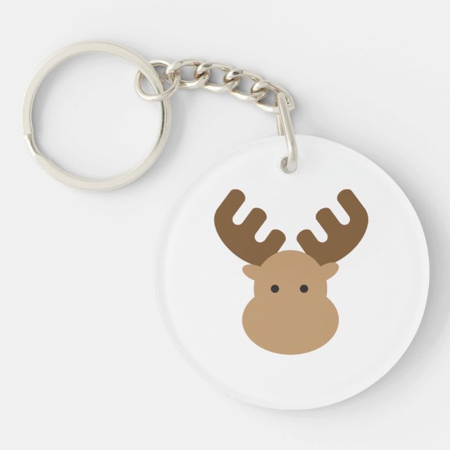 Moose Acrylic Keychain (Front)